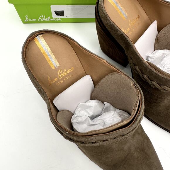 SAM EDELMAN New in Box Alison Western Mule in Desert Olive // 8 - Picture 7 of 14